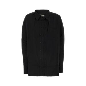 Y Project Women Black Poplin Oversize Shirt